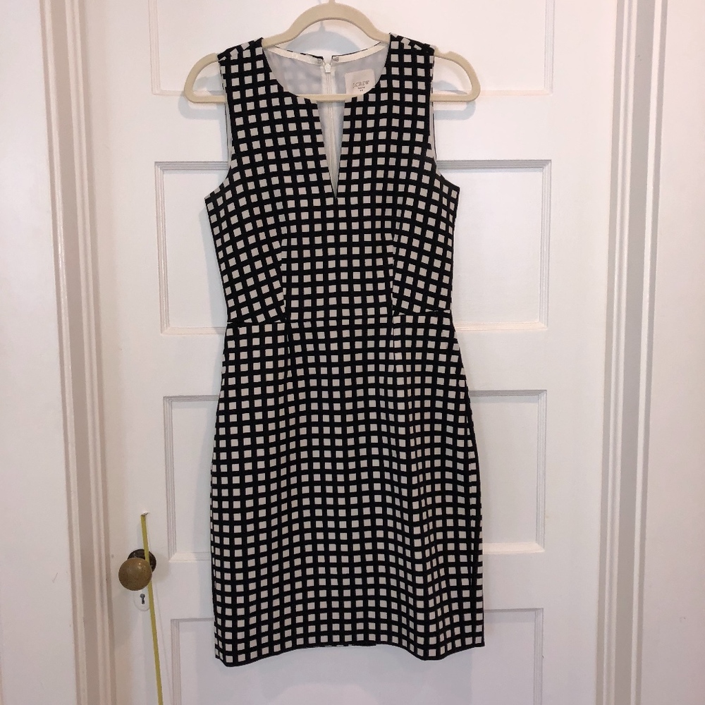 J Crew Split Neck Suiting Dress- Size 0